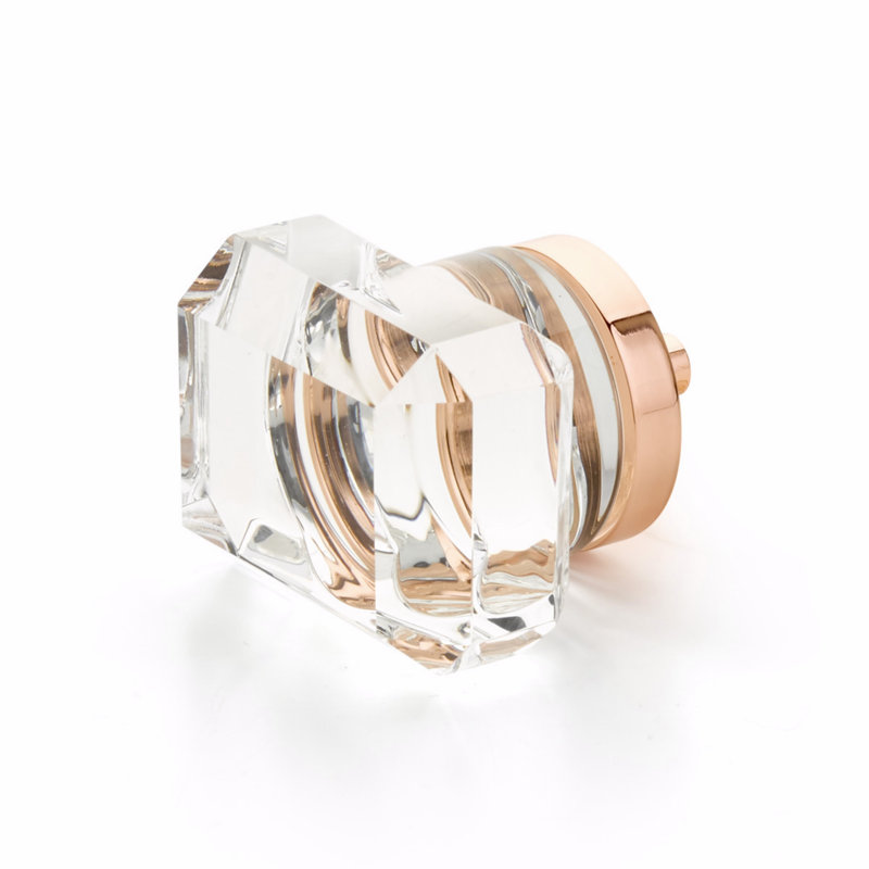 City Round Knob, Polished Rose Gold