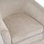 Fauteuil demi-tonneau pivotant en velours beige moderne - base à jupe, coussin moelleux, fauteuil d'appoint de salon