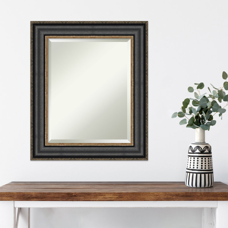 Dyana Flat Wall Mirror, 25.75" x 21.75", Bronze