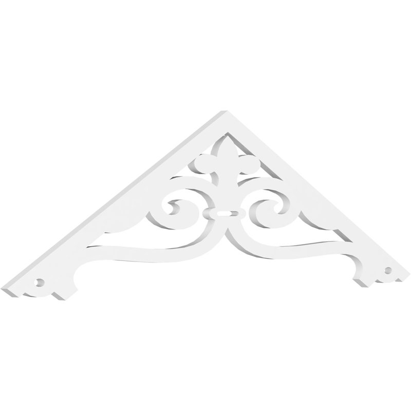 Pignon en PVC de qualité architecturale Finley, H 20 po x l 60 po x P 1 po, 8 / 12