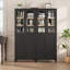 Armoire de rangement de 71 po de hauteur, armoire de salle de bain 5 niveaux avec 4 portes et tablettes réglables-1245599546