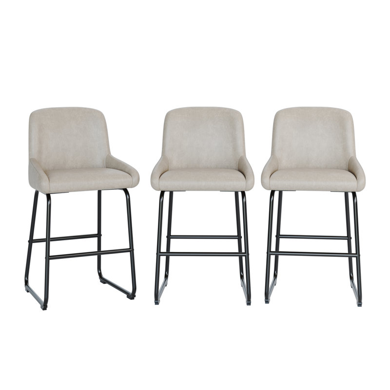 Counter Stool with Metal Frame
