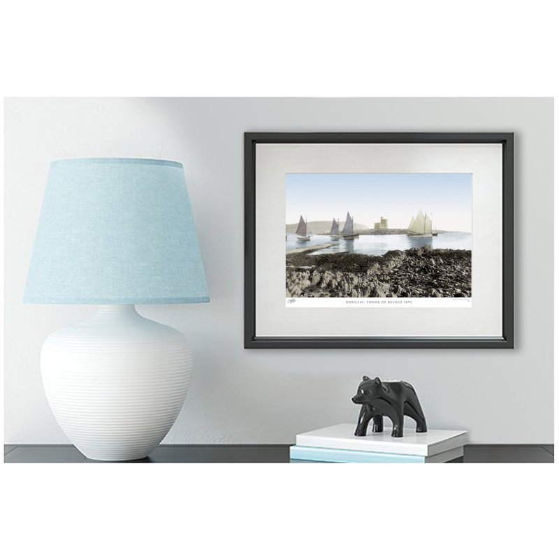Douglas, Tower Of Refuge 1893 by Francis Frith - Single Picture Frame Print, 28cm H x 36cm W x 2.3cm D