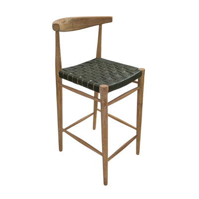 Bar Stool with Solid Wood Frame