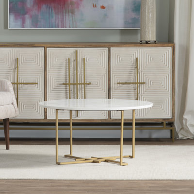 Savannah Cross Legs Coffee Table by Willa Arlo Interiors