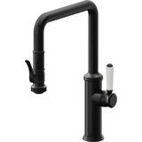 Davoli Pull-Down Kitchen Faucet with Squeeze Sprayer - Quad Spout
