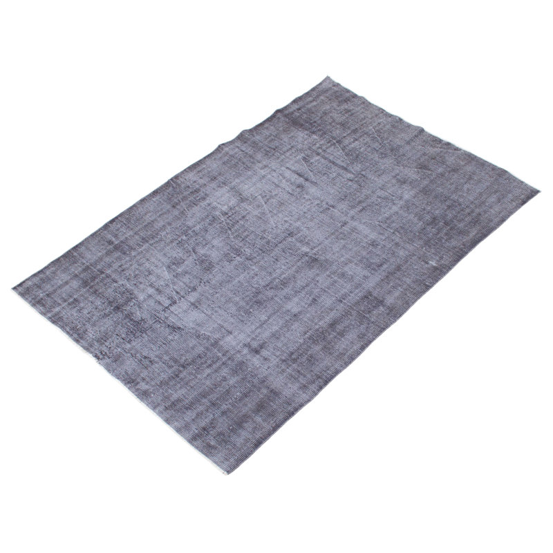 Tapis noir en laine noué à la main de conception unique 2000 pi 5 pi 1 po x 7 pi 8 po Oliver-Lee
