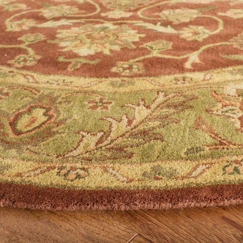 Santoyo Hand Tufted Wool Oriental Rug, Oval 4'6" x 6'6"