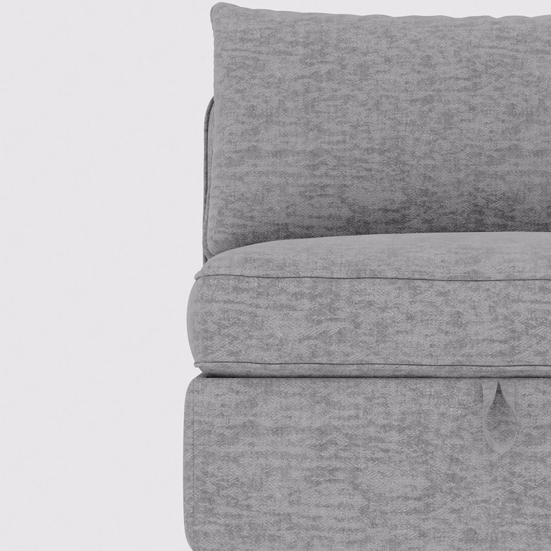 Armless Seat For Modular Sectional Sofa, Convertible Sofa Seat With Storage, Sleeper Sectional Sofa Set, Fabric Flexible Modular Combinations For Living Room