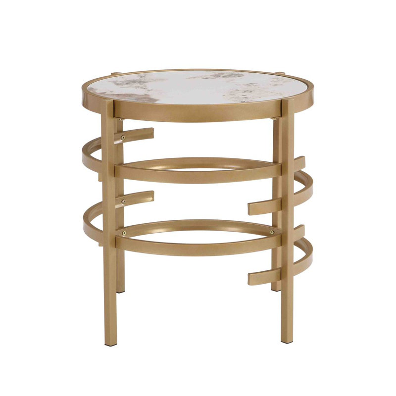 Table de bout en pierre frittée Elegant Pora
