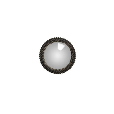 Petit petit miroir convexe à perles noires