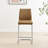 Upholstered Faux Leather Counter Stool-1449612182