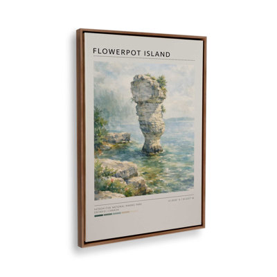 Flowerpot Island Canvas Art Print