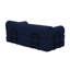 Canapé-lit convertible en velours côtelé 78,74 po x 35,43 po x 30,7 po, bleu-624300596