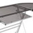 L-Shaped Glass Top Metal Base Computer Desk-1770100489