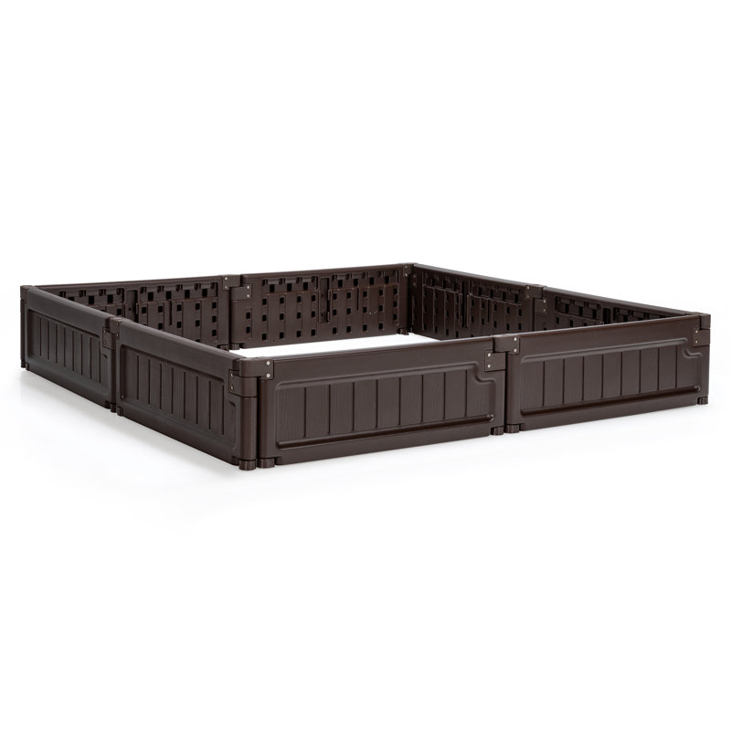 Ensemble de lit de jardin surélevé en plastique 2 pièces Kostaq