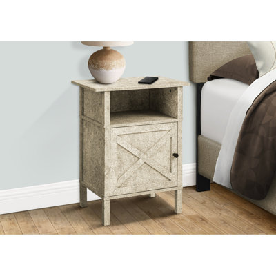 Table d'appoint, transitionnel, stratifié pierre crème, petits salons, espaces de rangement,