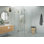 Halo 39 in. x 48 in. x 78 in. 90-degree Fully Frameless Glass Hinged Shower Enclosure