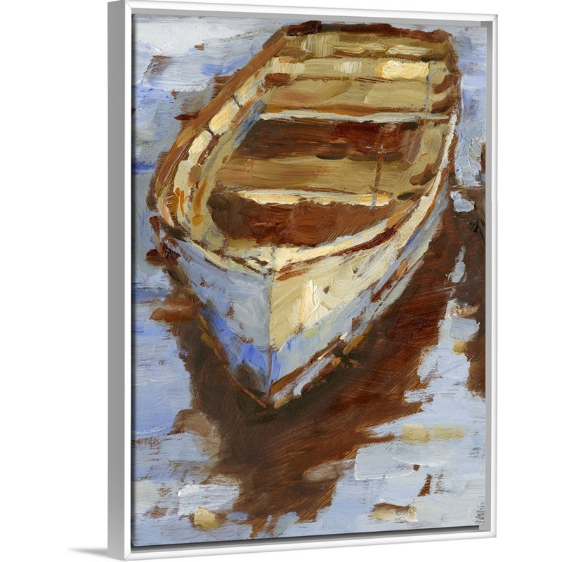 «Warm Light II» par Ethan Harper - reproduction d'art sur toile, H 26 po x l 20 po x P 1,75 po, Cadre flottant blanc