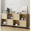 Armoire à buffet avec porte coulissante