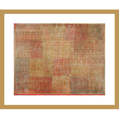 Cathédrale par Paul Klee - impression giclée encadrée