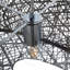 Aarav 1 - Light Silver Drum Pendant
