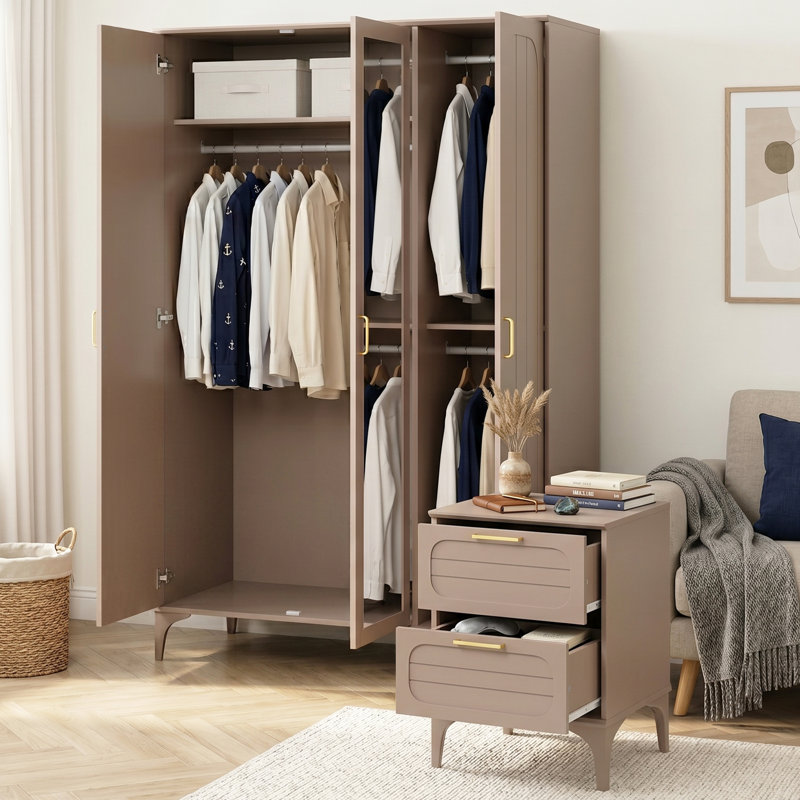 HARRINGTON Piece Bedroom Set, Warm Nude