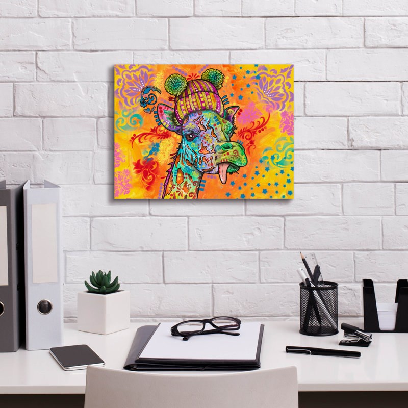 «Styling Longneck» par Dean Russo, art mural sur toile, 54 po x 40 po, H 12 po x l 16 po x P 0,75 po