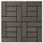 VidaXL 11 Pieces Decking Tiles WPC 11.8" x 11.8" 1 Sqm-70790512