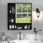 555mm W 613mm H Wall Mounted Required Framed Medicine Cabinet With Mirror And Adjustable Shelf-1451686384