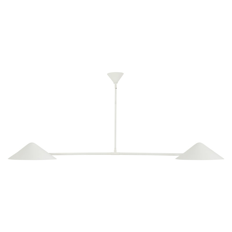 Suspension linéaire Dilys 58 po blanc antique, Blanc antique