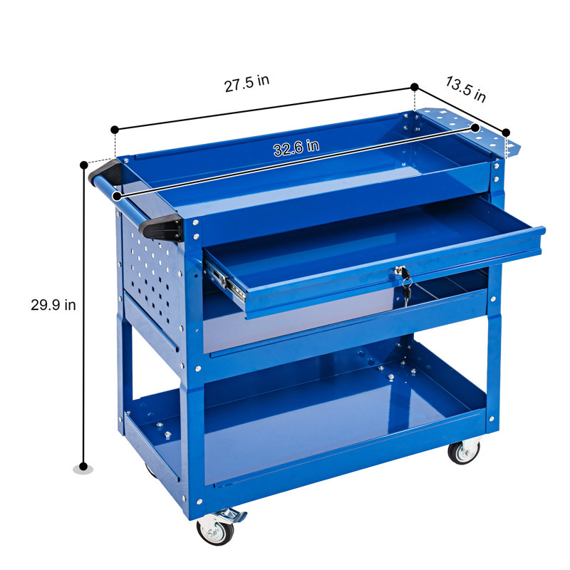 Ensemble de coffre à outils 1 tiroir, Bleu