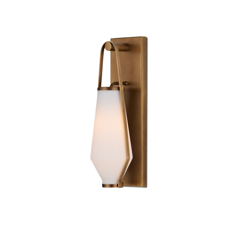 Brompton Brass Bath Wall Sconce, Antique Brass