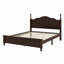 Structure de lit plateforme en bois, lit plateforme de style rétro avec support en lattes de bois-735354451