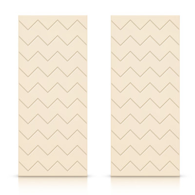 Hollow Paneled Painted without Installation Hardware Kit Sliding Closet Doors