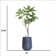 79.08'' Faux Fiddle Leaf Fig Tree in Planter