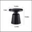 Set Of 2 Round Metal Side Coffee Table Black And White 70Cm And Balck 50 Cm