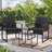 Ensembles de bistro de patio 3 pièces Beoll Ensembles de meubles d'extérieur en osier Ensemble de conversation moderne en rotin avec table basse pour cour et bistro-1090548020-1090548019