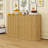 Wooden Sideboard with Storage Shelves and Drawers-190218170