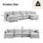 Redenius 6-Piece 148'' Upholstered U-Shape Sectional-485682340