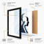 Silhouettes in Duality Minimalist - Framed Print-1002851161-1002851167