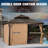 Metal Patio Gazebo with 48 Ft String Lights-95376748