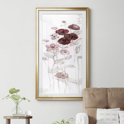 " Fields Of Burgundy Blush II " Painting Print