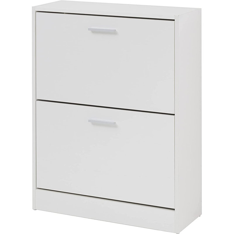 12 Pair Shoe Rack, White
