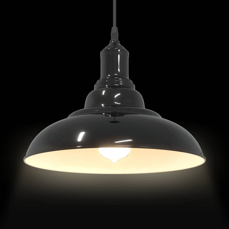 Adalinne 1 - Light Gloss Orange Pendant, Gloss Black