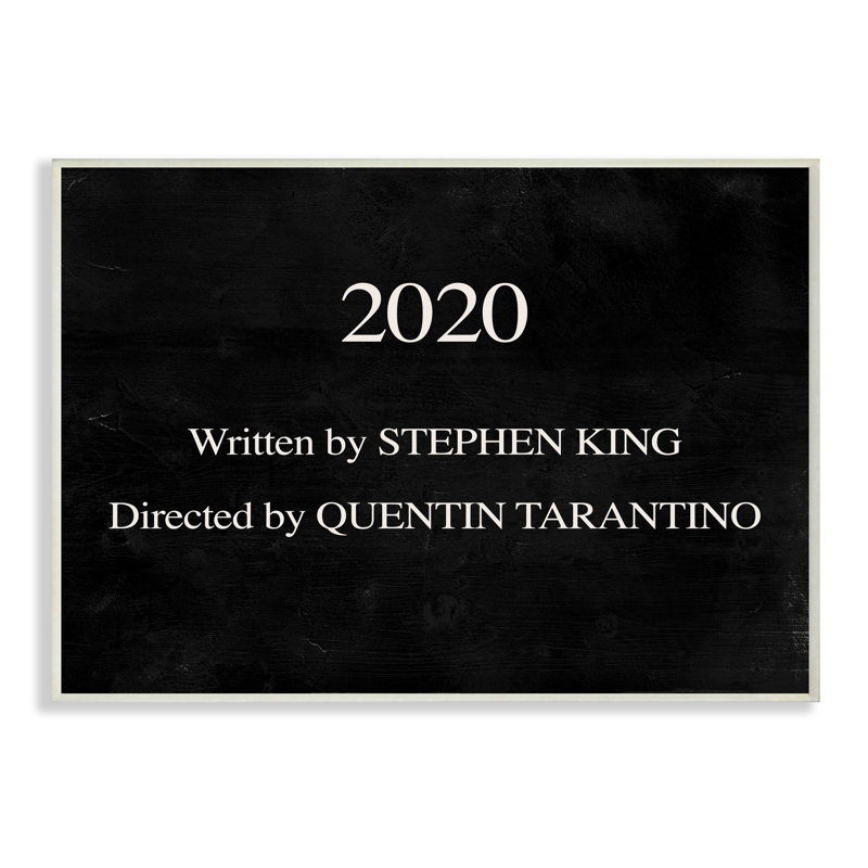 «2020 By King And Taratino», Bois naturel, H 10 po x l 15 po