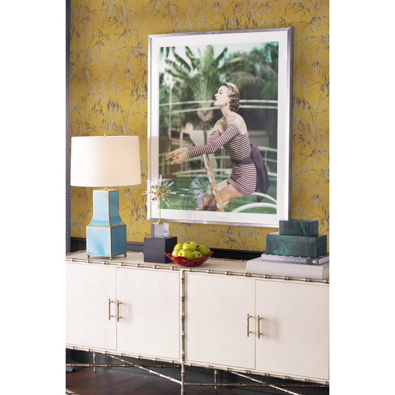 Model In A Long Sleeved Swimsuit Giclee Print by John Rawlings