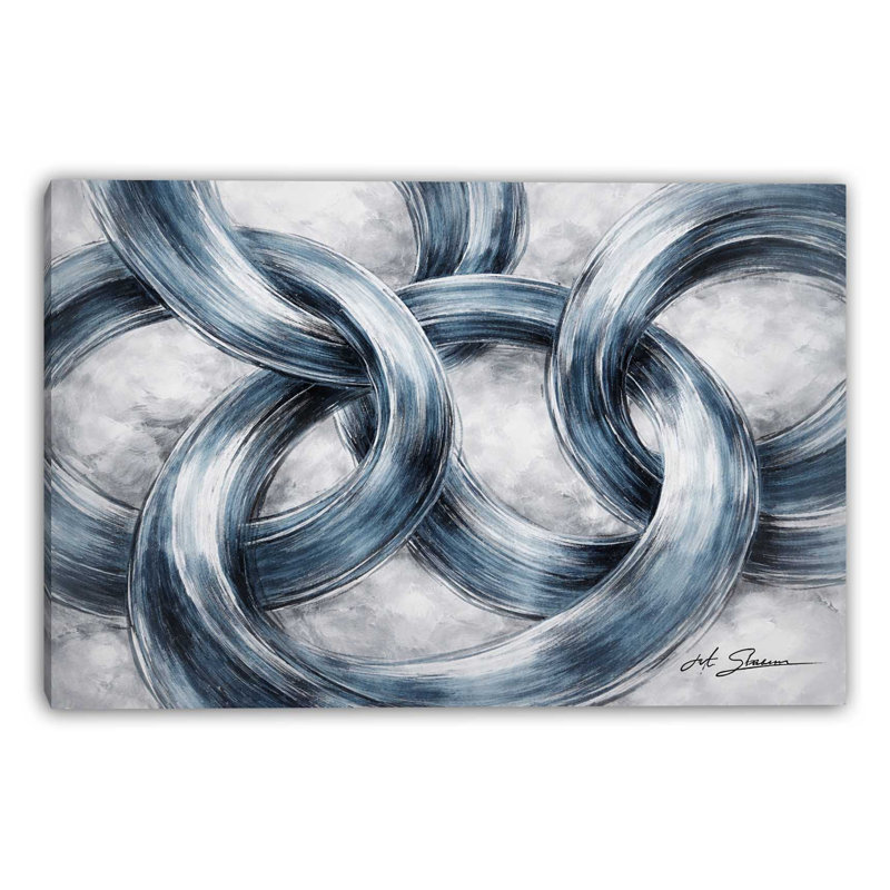 Art mural sur toile tendue Circular Drift, L 30 po x H 30 po x P 1,5 po