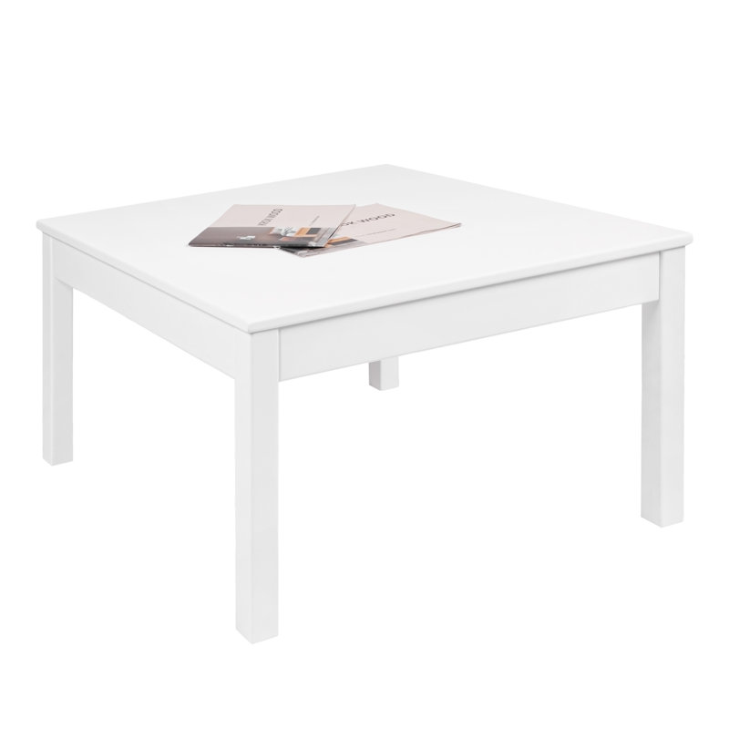Rossy Solid Wood Coffee Table, White