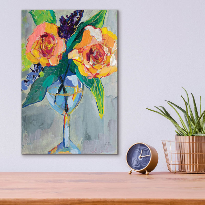 «Clearly Fun» par Jeanette Vertentes, art mural en verre acrylique, L 12 po x H 16 po